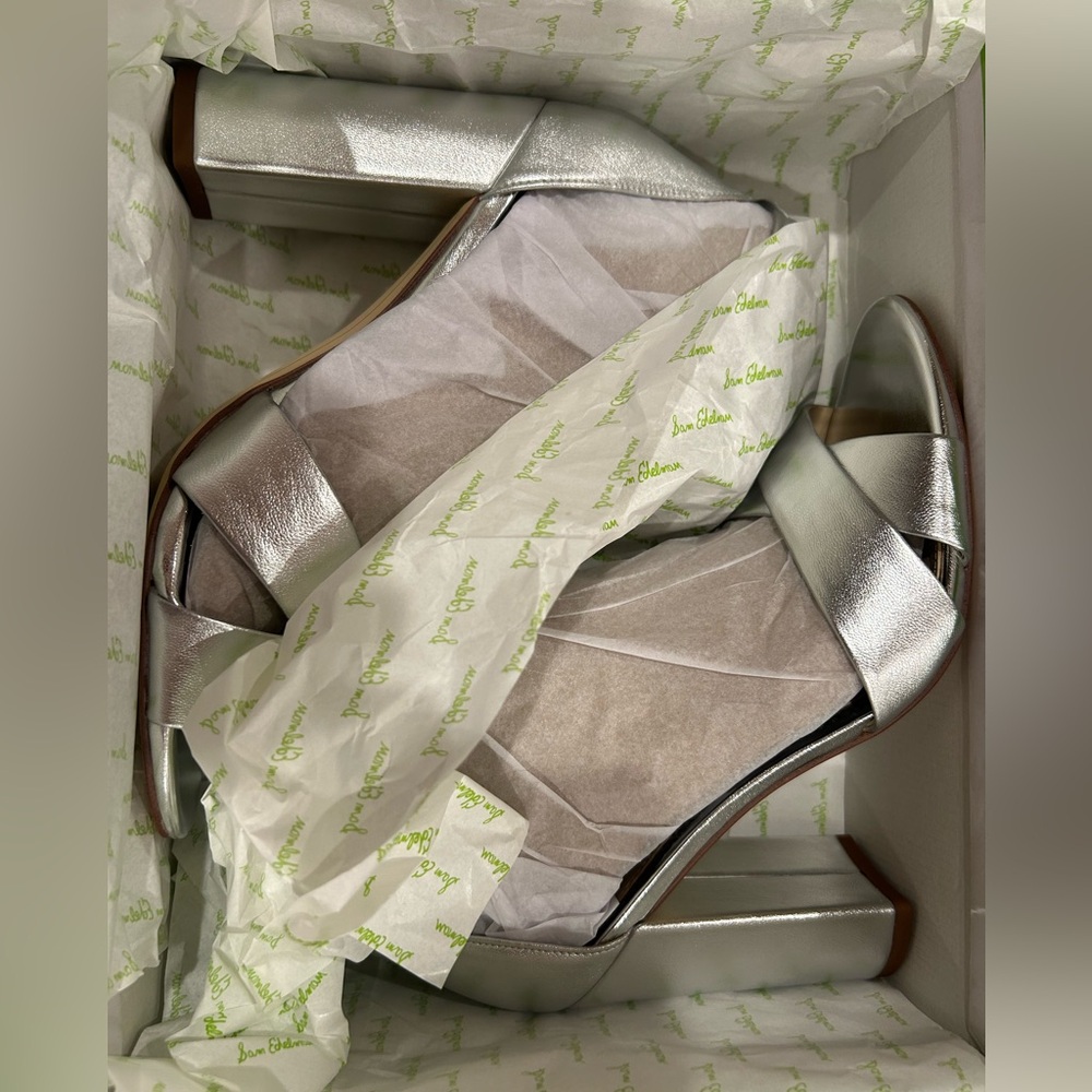 Sam Edelman Silver and Black Heels